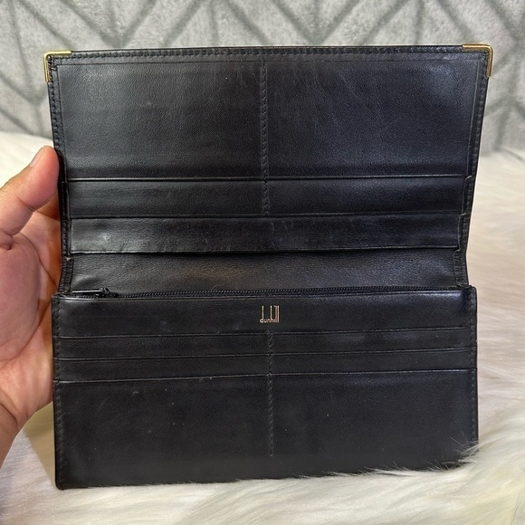 DUNHILL leather long wallet in black - Picture 10 of 17